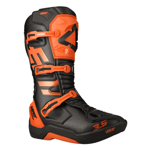 LEATT 3.5 ORANGE BLACK BOOTS