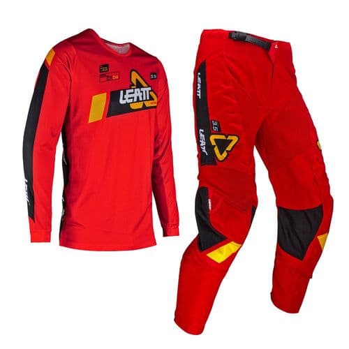 LEATT 3.5 RIDE V24 RED MOTOCROSS KIT COMBO