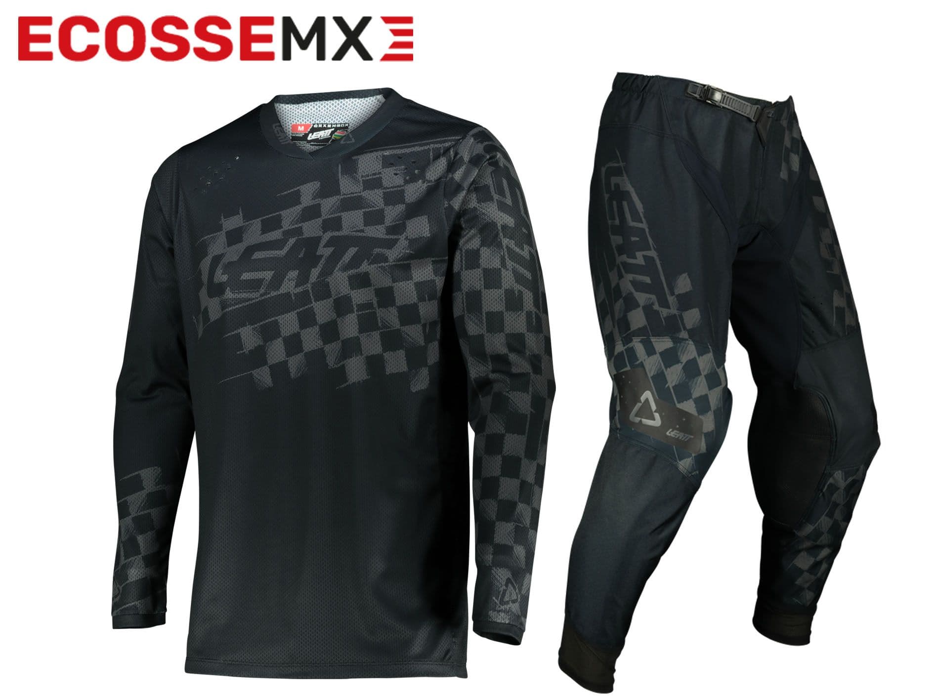 Leatt 4 5 Lite Jersey & Race Pants Riding Kit Brushed Black
