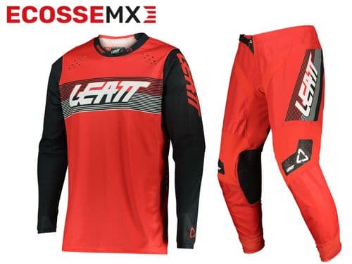 Leatt 4.5 Lite Jersey & Race Pants Riding Kit Red