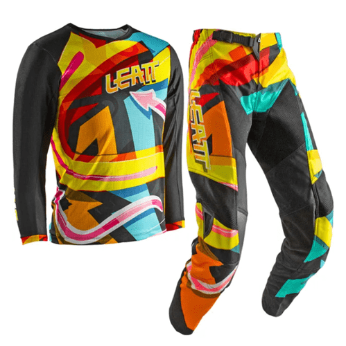 Leatt Kids 3.5 Ride V25 Carnival Motocross Kit Combo