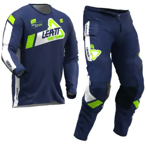 LEATT Kids/Youth 3.5 RIDE V24 BLUE MOTOCROSS KIT COMBO