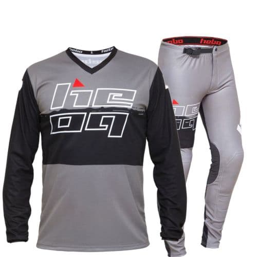 NEW Hebo Pro 22 Trials Shirt & Jean Combo Grey