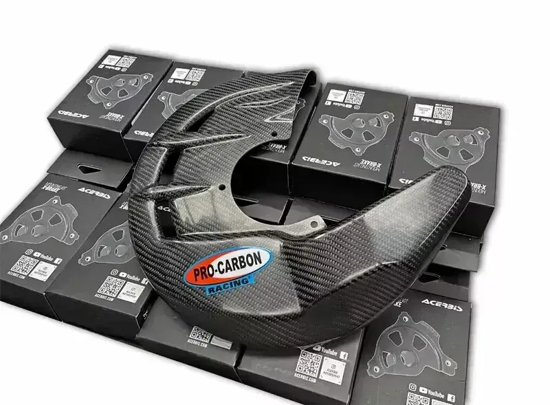PRO CARBON DISC GUARD COVER PROTECTOR KTM EXC150 EXC250 EXC300 TBi 2024 ...