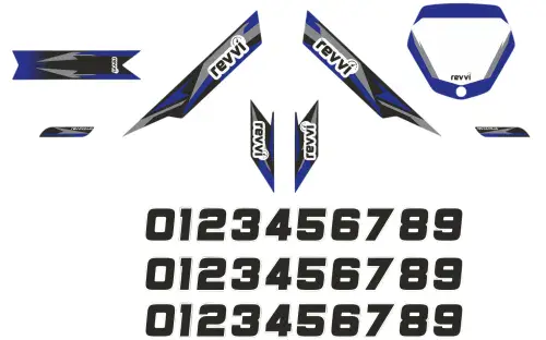 Revvi Graphics Kit – 12″ Blue