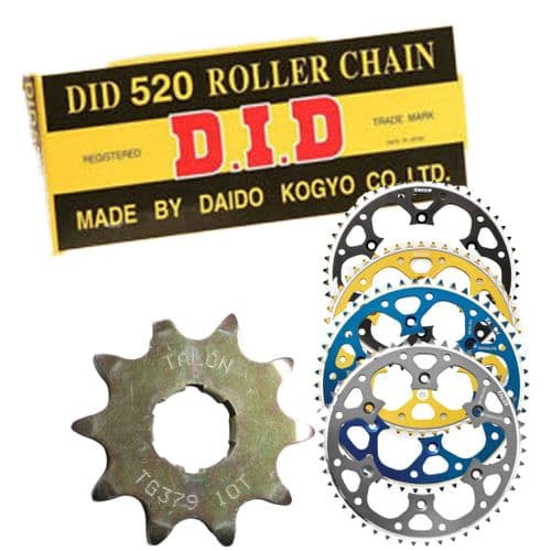 Sherco 125 200 250 290 2002-23 DID Chain Apico Front Apico/Talon Rear Chain and Sprockets