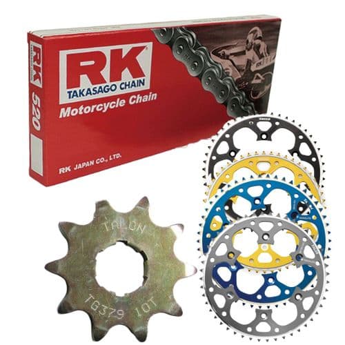 Sherco 125 200 250 290 2002-23 RK Chain Apico Front Apico/Talon Rear Chain & Sprockets