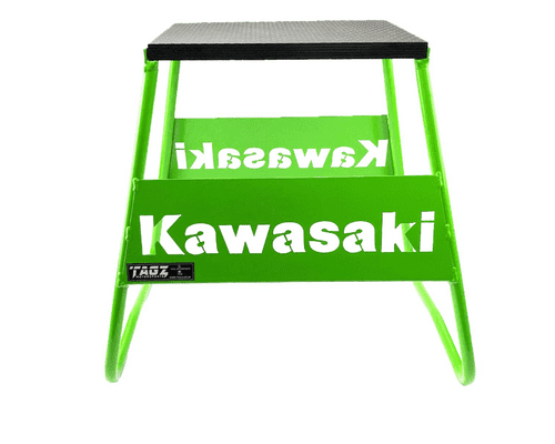 STAND 440 GREEN KAWASAKI LOGO, MX LOGO STAND, SHOW ROOM STAND