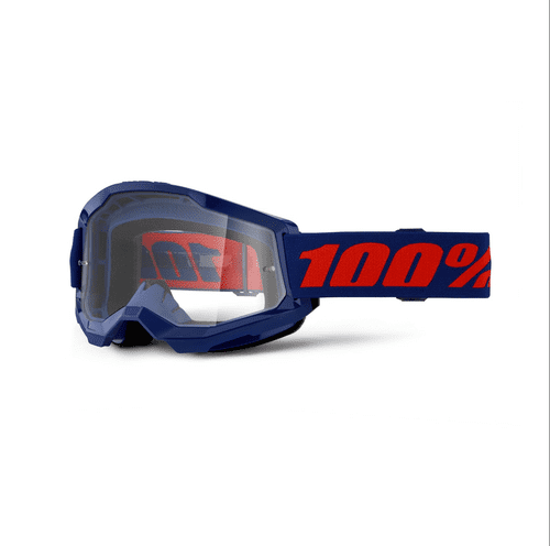Strata 2 Navy Goggles With Clear Lens