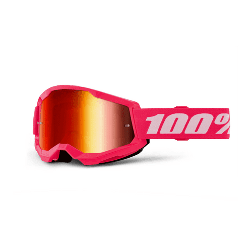Strata 2 Pink Goggles With Red Mirror Lens