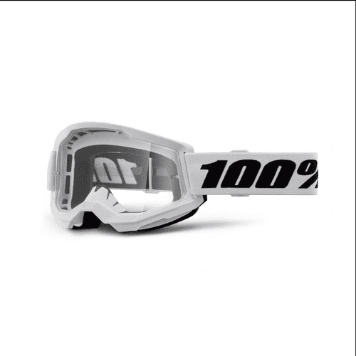 Strata 2 White Goggles With Clear Lens