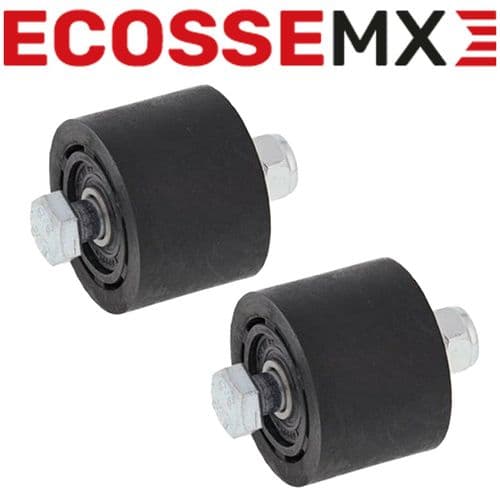 Suzuki RM125 RM250 1981-2000 All Balls Upper & Lower Chain Rollers Black