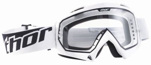 Thor White Enemy Kids Youth Goggles CLEAR LENS
