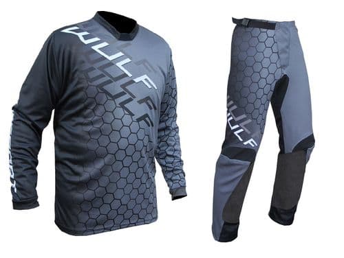 Wulfsport Youth Shirt/Jeans Kit -Connect Black