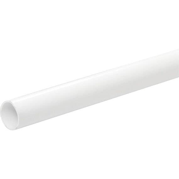 Solvent Weld PVC Overflow Pipe 3m 21 5mm White