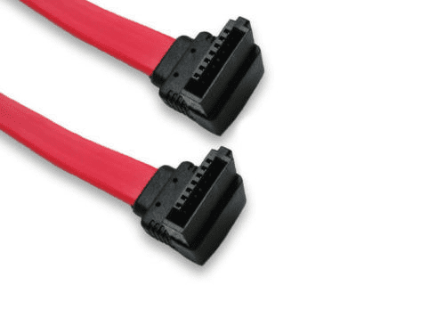 0.45m SATA To SATA Lead with Right Angled Connectors
