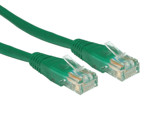 Green Network Cable - Ethernet Patch Lead with RJ45 Plugs | Cables4all