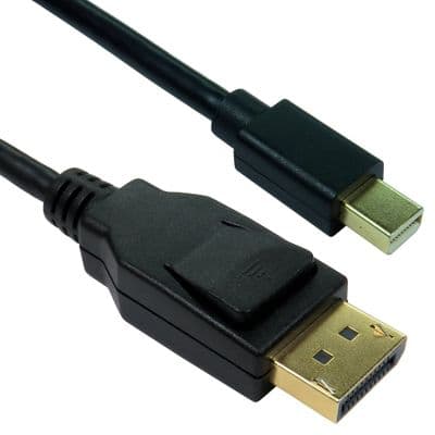 0.5m Mini DisplayPort Male to DisplayPort Cable - 8K / v1.4
