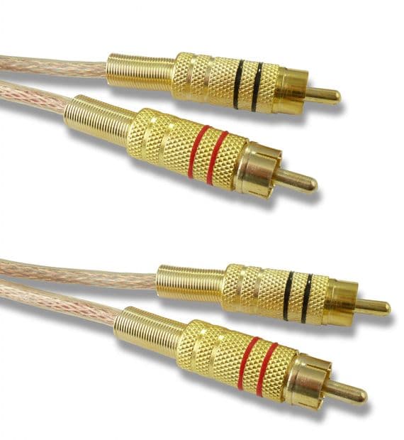 0.5m RCA Cable - Premium Twin Phono Audio Lead | Cables 4 ALL