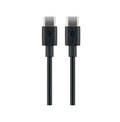 0.5m USB 2.0 Type C Cable - Black