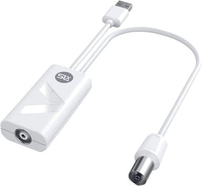1 Way TV Aerial / Booster - Amplified USB Powered With 4G / 5G Filter