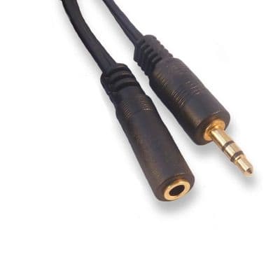 1.5m 3.5mm Jack Stereo Headphone Extension Lead