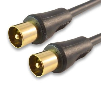 1.5m Male to Male TV Aerial / Antenna Lead 4.92ft