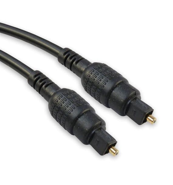 1.5m Optical Audio Cable Gold Tip Toslink 5mm