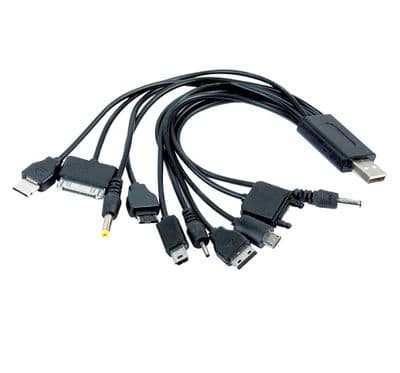 10 into 1 Charging Cable for Smartphones, Tablets,  Mp4