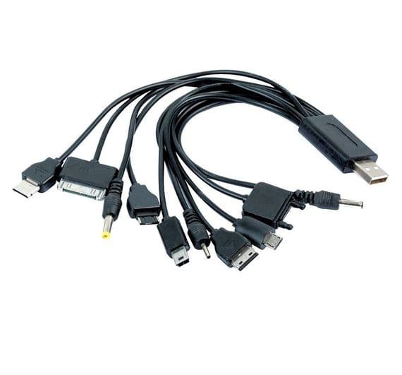 10 into 1 Charging Cable for Smartphones, Tablets,  Mp4, | Cables4all