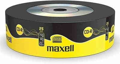 10 Maxell CD-R RECORDABLE CD's CD-R 10 Pack 52x Blank Discs 700MB