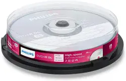10 Philips DVD+R DUAL LAYER  DVD Discs | Cables 4 ALL