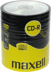 100 Maxell CDR RECORDABLE CD's - CD-R (52x Blank Discs 700MB)