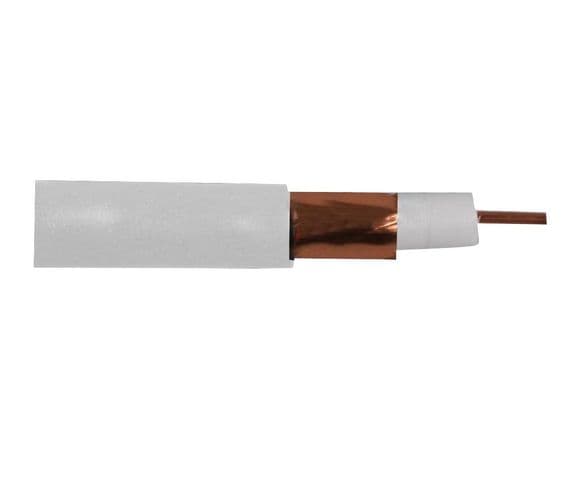 100 Metre White TV Satellite / TV Coaxial Cable / CP100 Coax Cable