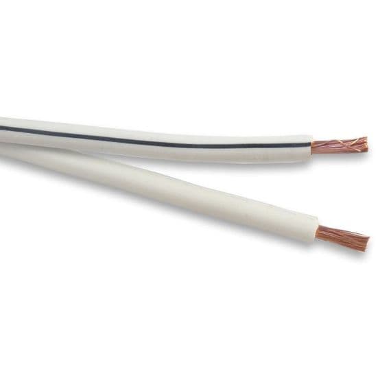100 Metre Reel White Speaker Cable (OFC Copper) | 100m 79 Strand