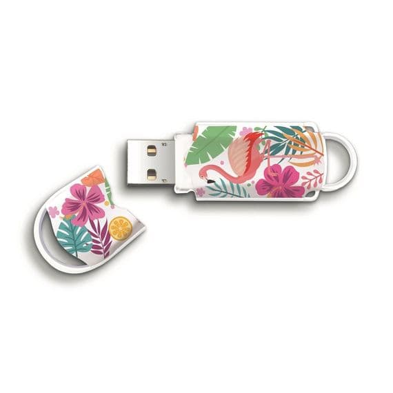 128GB USB 3.0 Flash Drive  - Integral Xpression USB Memory Stick (Flamingo) | Cables 4 ALL
