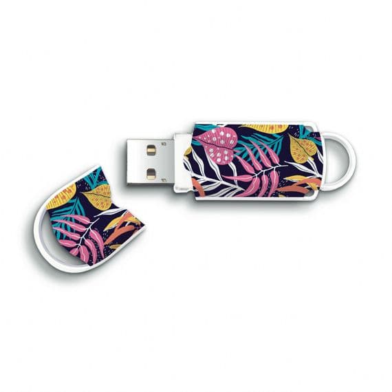 128GB USB 3.0 Flash Drive  - Integral Xpression USB Memory Stick (Leaves)