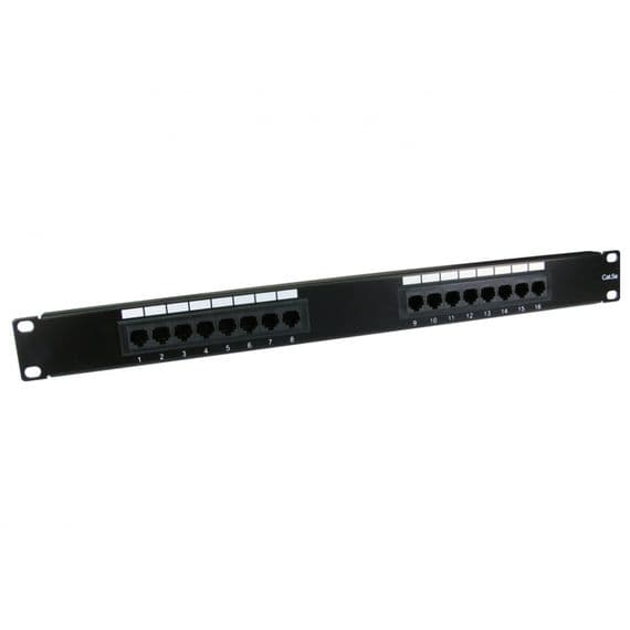 16 Port CAT5e Patch Panel - Ethernet Patch Panel | Cables 4 ALL