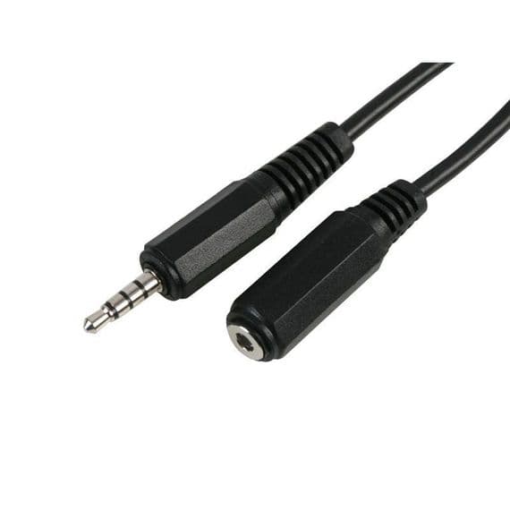 1m 4 Pole Headphone Extension Cable - For Gaming Headphones etc | Cables 4 ALL