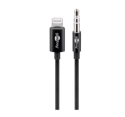 1m Apple Lightning Plug to 3.5mm Jack Audio Cable (MFI)