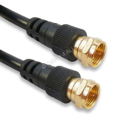 1M F Plug Satellite / Antenna Cable - F Connector Cable 1 Metre