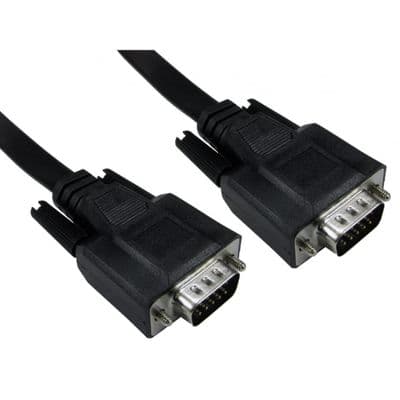 1m Flat SVGA Cable - 2.5mm Thick, 9mm Width
