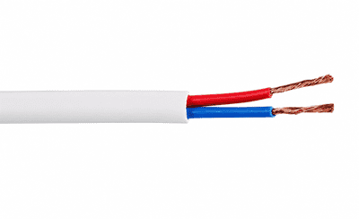 2 Core Copper White Speaker Cable With a Low Smoke Jacket