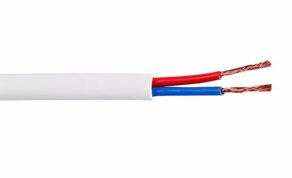 14AWG Speaker Cable 2 Core 2.5mm White LSZH Copper - Various Lengths