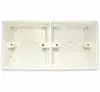 2 Gang Electrical Back Box (33mm Depth) - White