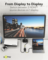 2 Port 4k HDMI Switch - HDMI 2.0 (4k @ 60Hz) With Manual Switching | Cables 4 ALL