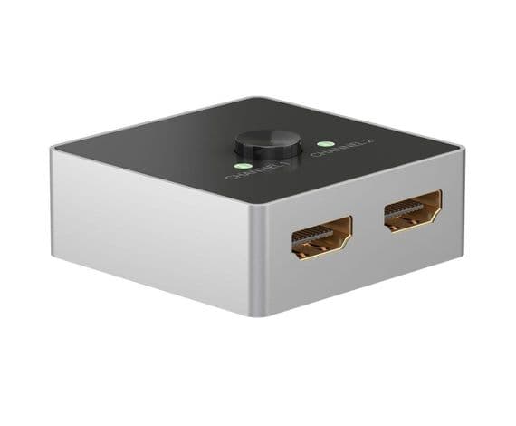 2 Port 4k HDMI Switch - HDMI 2.0 (4k @ 60Hz) With Manual Switching | Cables 4 ALL