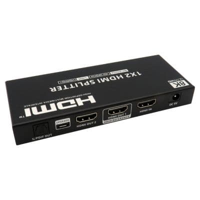 2 Port 8k HDMI Splitter - 8k @ 60Hz / 4k @ 120Hz