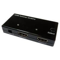 2 Port Manual HDMI Switch - Supports 4k @ 60Hz | Cables 4 ALL