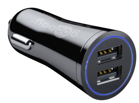 Faster Charging 2 Port USB Car Charger / Adapter | Cables 4 ALL